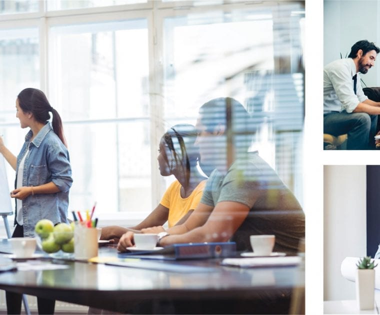 Two women cooking and chatting in a bright kitchen.